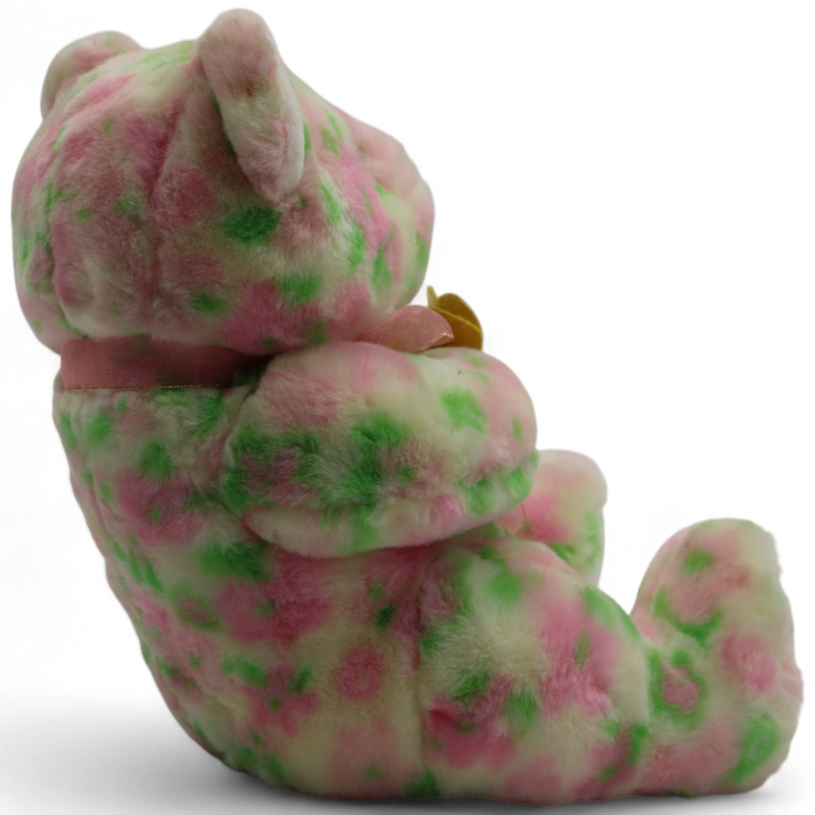 Ty Beanie Buddies Bloom Bear sitting with a flower in its arms