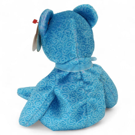 Close-up of Ty Classy Beanie Baby Bear's tag
