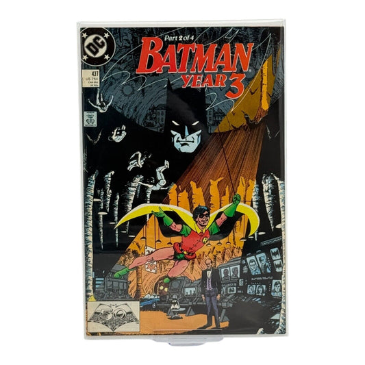 Batman Year 3 Part 2 Comic Book DC 1989 Vintage Robin Cover Collectible