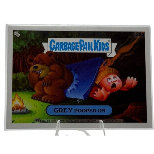 2023 Garbage Pail Kids Go On Vacation Series Trading Card 38b Grey Pooped On