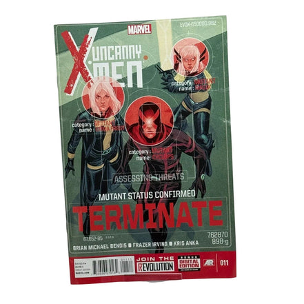 Cover of Uncanny X-Men issue 11 with Cyclops