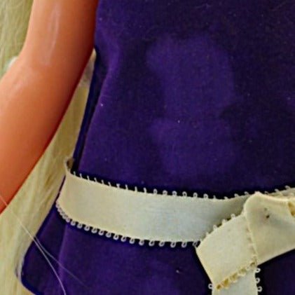 Vintage 1970s Ideal Velvet Doll with Blonde Hair & Purple DressIdealDoll1970s toyantique toyblonde doll11