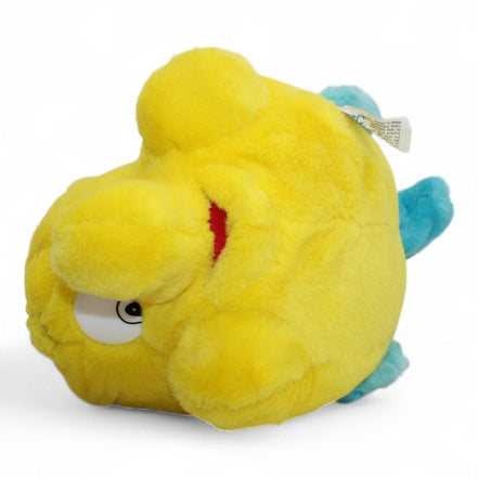 Vintage 1991 Disney Flounder Plush Toy by Tyco - Yellow & Blue - Flip Side CollectiblesPlushTyco