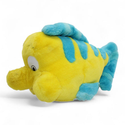 Vintage 1991 Disney Flounder Plush Toy by Tyco - Yellow & Blue - Flip Side CollectiblesPlushTyco