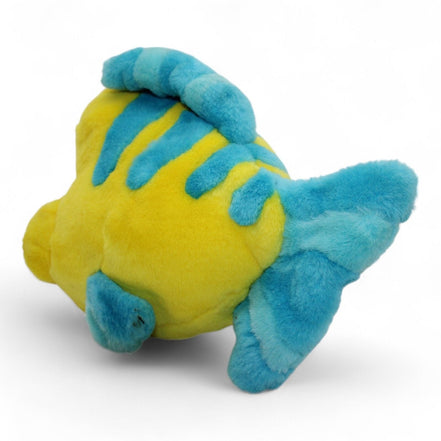 Vintage 1991 Disney Flounder Plush Toy by Tyco - Yellow & Blue - Flip Side CollectiblesPlushTyco