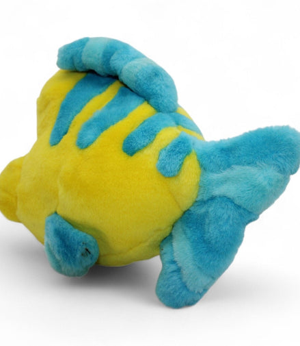 Vintage 1991 Disney Flounder Plush Toy by Tyco - Yellow & Blue - Flip Side CollectiblesPlushTyco