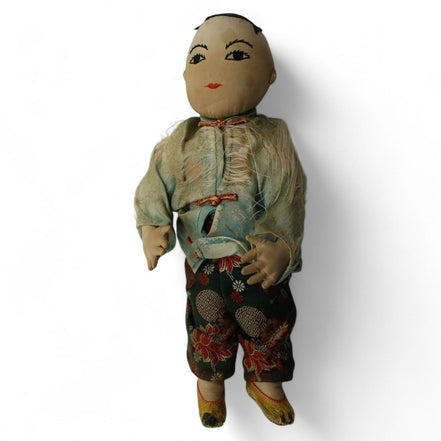 Vintage Asian Cloth Doll with Embroidered Silk Outfit – vintage dollUnknownDollantique dollAsian cloth dollcollector's item1