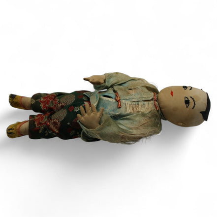 Vintage Asian Cloth Doll with Embroidered Silk Outfit – vintage dollUnknownDollantique dollAsian cloth dollcollector's item10