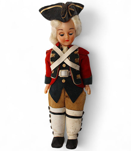 Vintage British Redcoat Soldier Doll with Tricorne Hat – vintage dollFlip Side CollectiblesDoll18th centuryantique toybritish army1