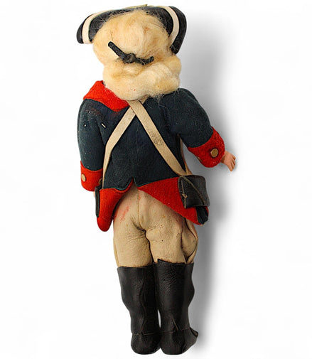 Vintage Colonial Soldier Doll with Blonde Hair and Tricorn HatFlip Side CollectiblesDollblondecollectiblecolonial2