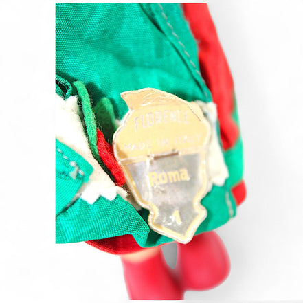 Vintage Italian Souvenir Doll in Traditional Dress with BasketFlorenceDollcultural heritagedecorative pieceeuropean folk art6