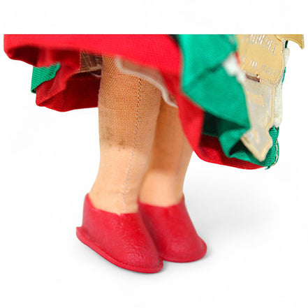 Vintage Italian Souvenir Doll in Traditional Dress with BasketFlorenceDollcultural heritagedecorative pieceeuropean folk art7