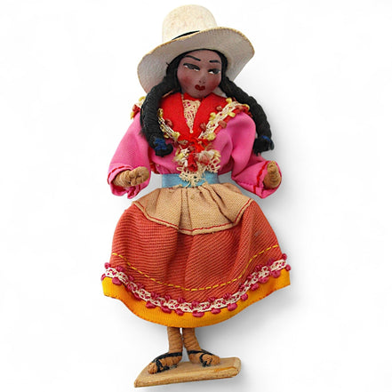 Vintage Peruvian Folk Doll with Andean Costume & Braids – vintage dollFlip Side CollectiblesDollandean costumeandean heritagebraided hair1