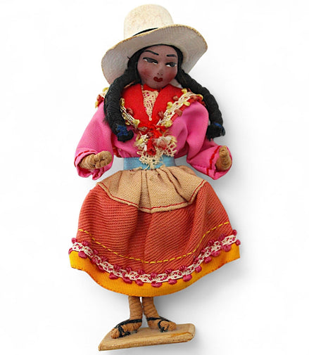 Vintage Peruvian Folk Doll with Andean Costume & Braids – vintage dollFlip Side CollectiblesDollandean costumeandean heritagebraided hair1