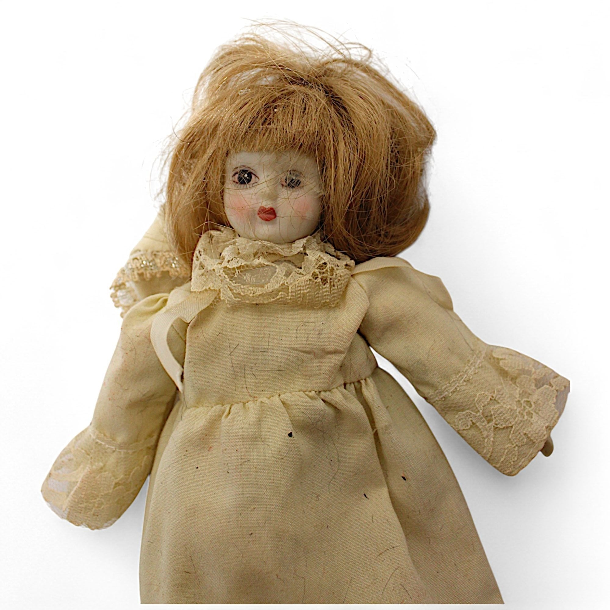 Vintage Porcelain Doll with Cream Lace Victorian Gown – vintage dollFlip Side CollectiblesDollantique dollceramic dollcollectible doll4
