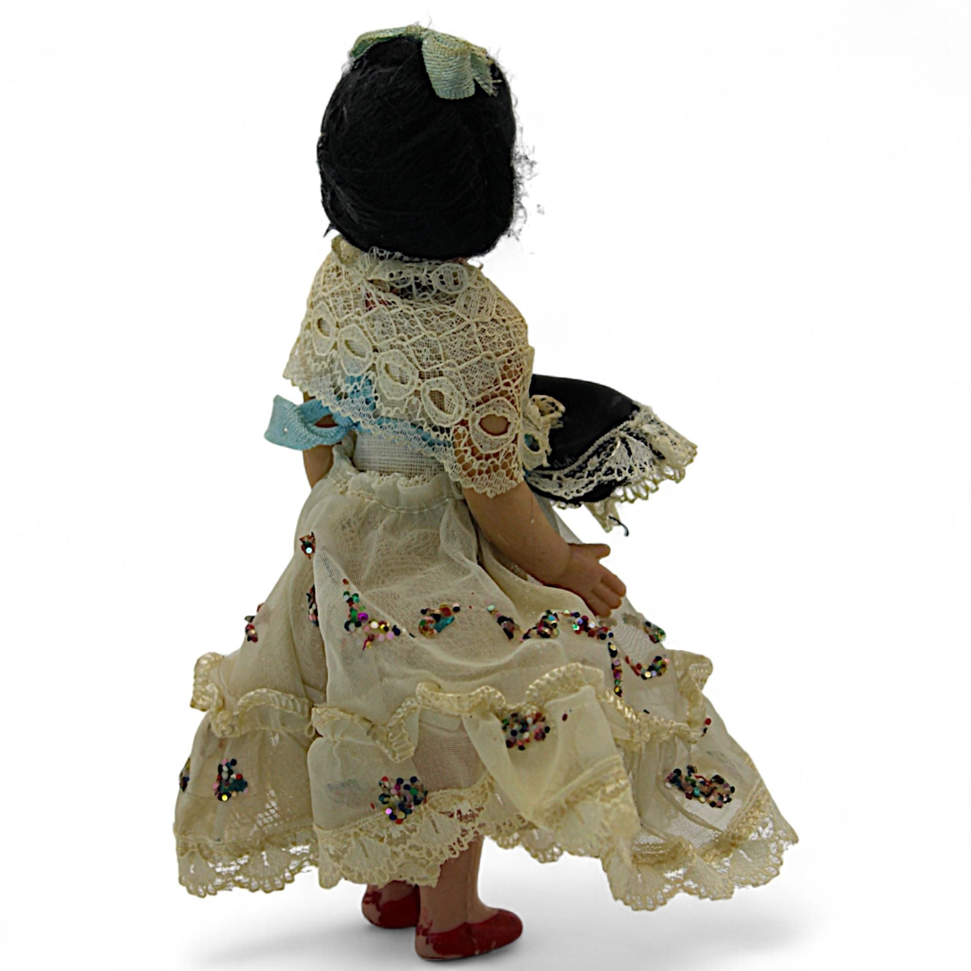 Vintage Spanish Flamenco Doll with Lace Mantilla – vintage dollFlip Side CollectiblesDollcollectible dolldecorative dollflamenco doll3
