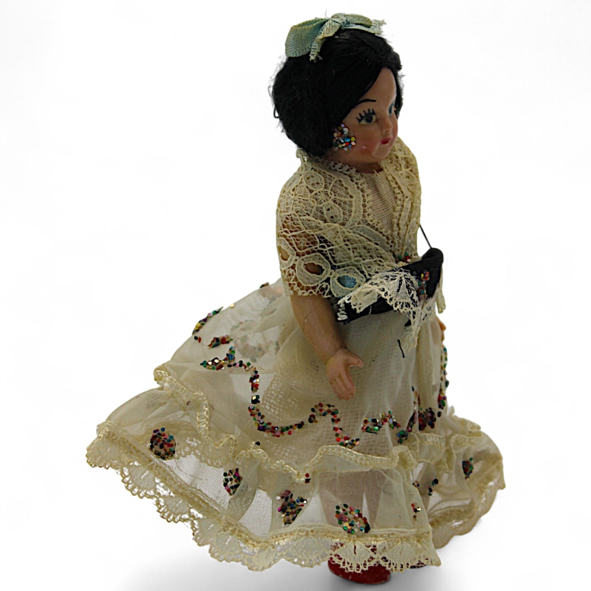 Vintage Spanish Flamenco Doll with Lace Mantilla – vintage dollFlip Side CollectiblesDollcollectible dolldecorative dollflamenco doll2