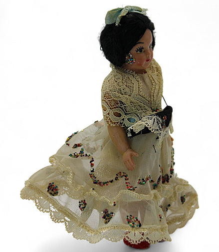 Vintage Spanish Flamenco Doll with Lace Mantilla – vintage dollFlip Side CollectiblesDollcollectible dolldecorative dollflamenco doll2