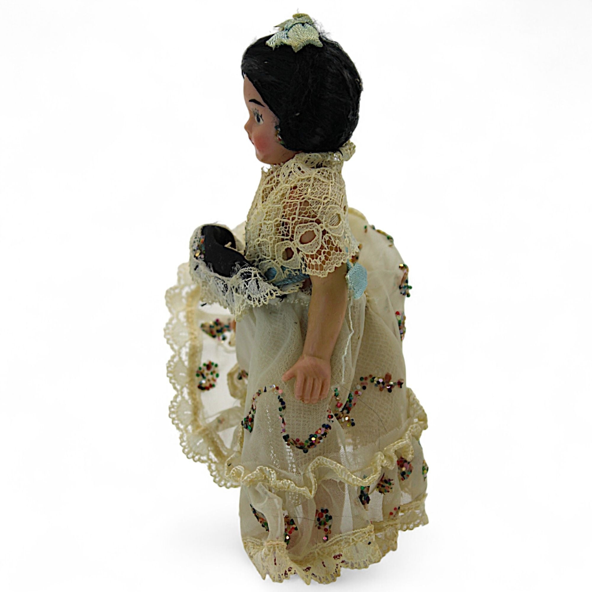 Vintage Spanish Flamenco Doll with Lace Mantilla – vintage dollFlip Side CollectiblesDollcollectible dolldecorative dollflamenco doll5