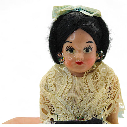 Vintage Spanish Flamenco Doll with Lace Mantilla – vintage dollFlip Side CollectiblesDollcollectible dolldecorative dollflamenco doll7