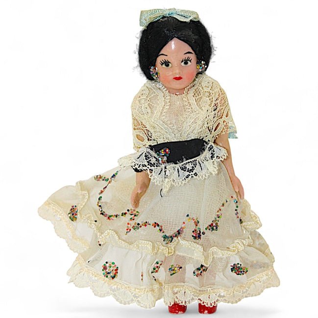 Vintage Spanish Flamenco Doll with Lace Mantilla – vintage dollFlip Side CollectiblesDollcollectible dolldecorative dollflamenco doll1
