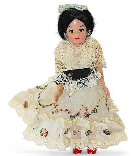 Vintage Spanish Flamenco Doll with Lace Mantilla – vintage dollFlip Side CollectiblesDollcollectible dolldecorative dollflamenco doll1