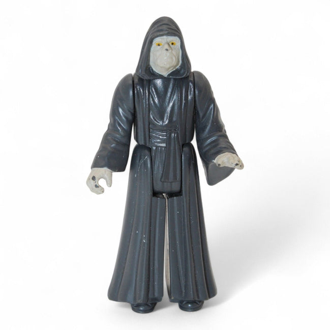 Vintage 1984 Kenner Star Wars Emperor Palpatine action figure with gray cloak