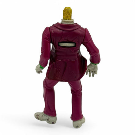 Back view of the vintage 1989 Kenner Spinhead Beetlejuice action figure