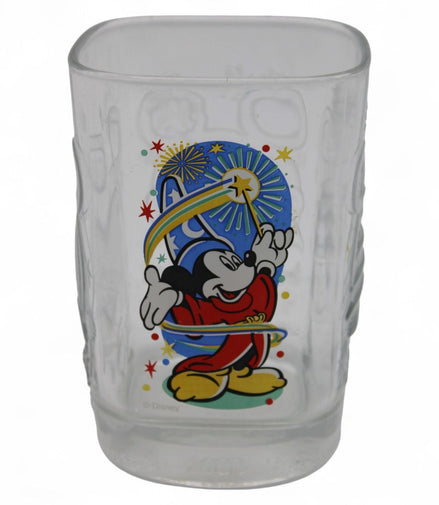 Vintage Disney 2000 Mickey Mouse glass with Sorcerer's Apprentice design