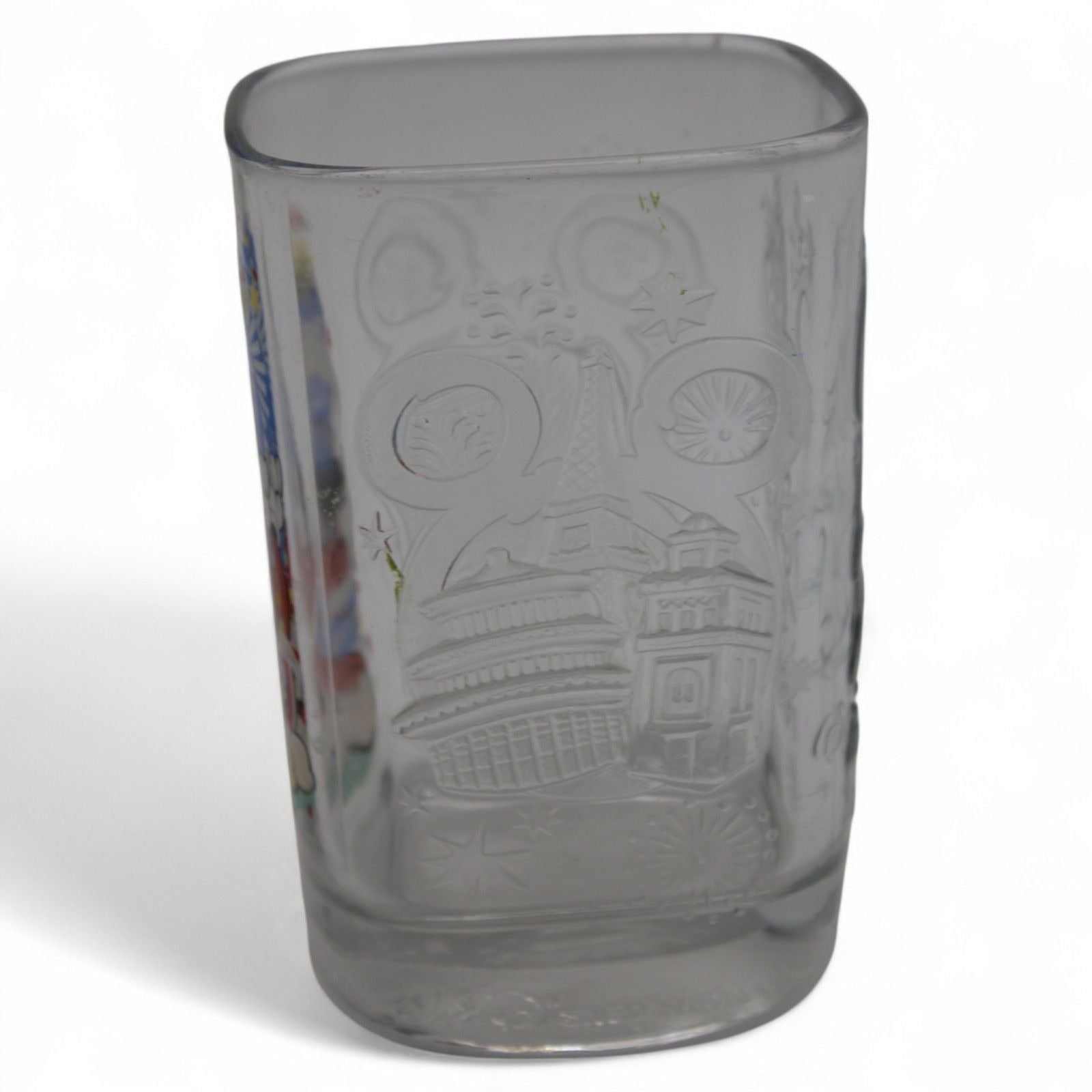 Disney 2000 celebration glass featuring Mickey Mouse