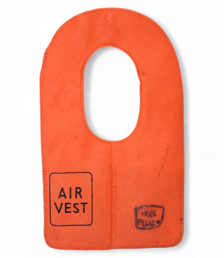 Vintage 1964 G.I. Joe orange air vest for 12-inch action figures