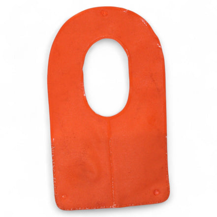 Side view of vintage G.I. Joe orange air vest for collectors