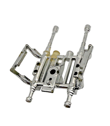 Chrome gun accessory for GoBots Baron Von Joy, vintage 1980s