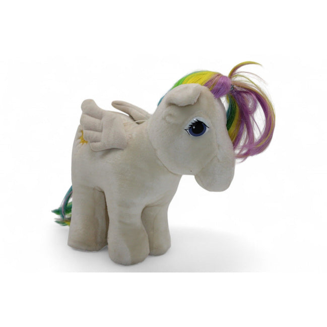 Vintage Hasbro Softies Pegasus plush with rainbow mane and wings