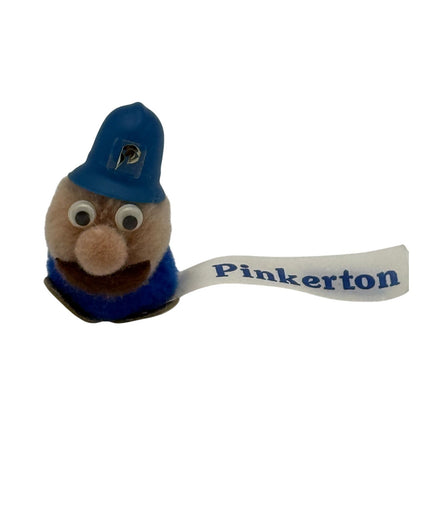 Vintage Pinkerton Wuppet Weeple with googly eyes and blue hat
