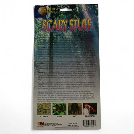 Back of the Scary Stuff Creature Set packaging with product details