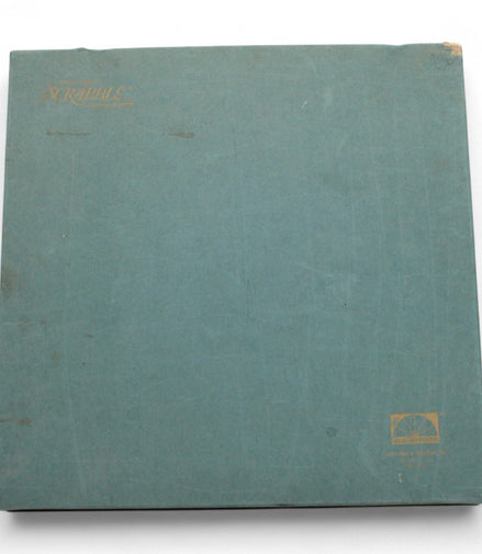 Vintage Scrabble Deluxe Edition box with gold lettering