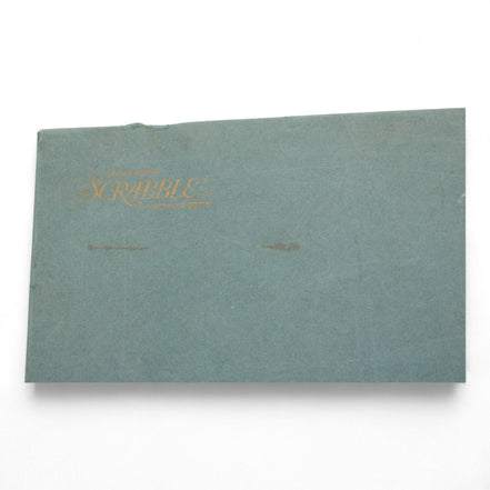 Open vintage Scrabble game board with turntable
