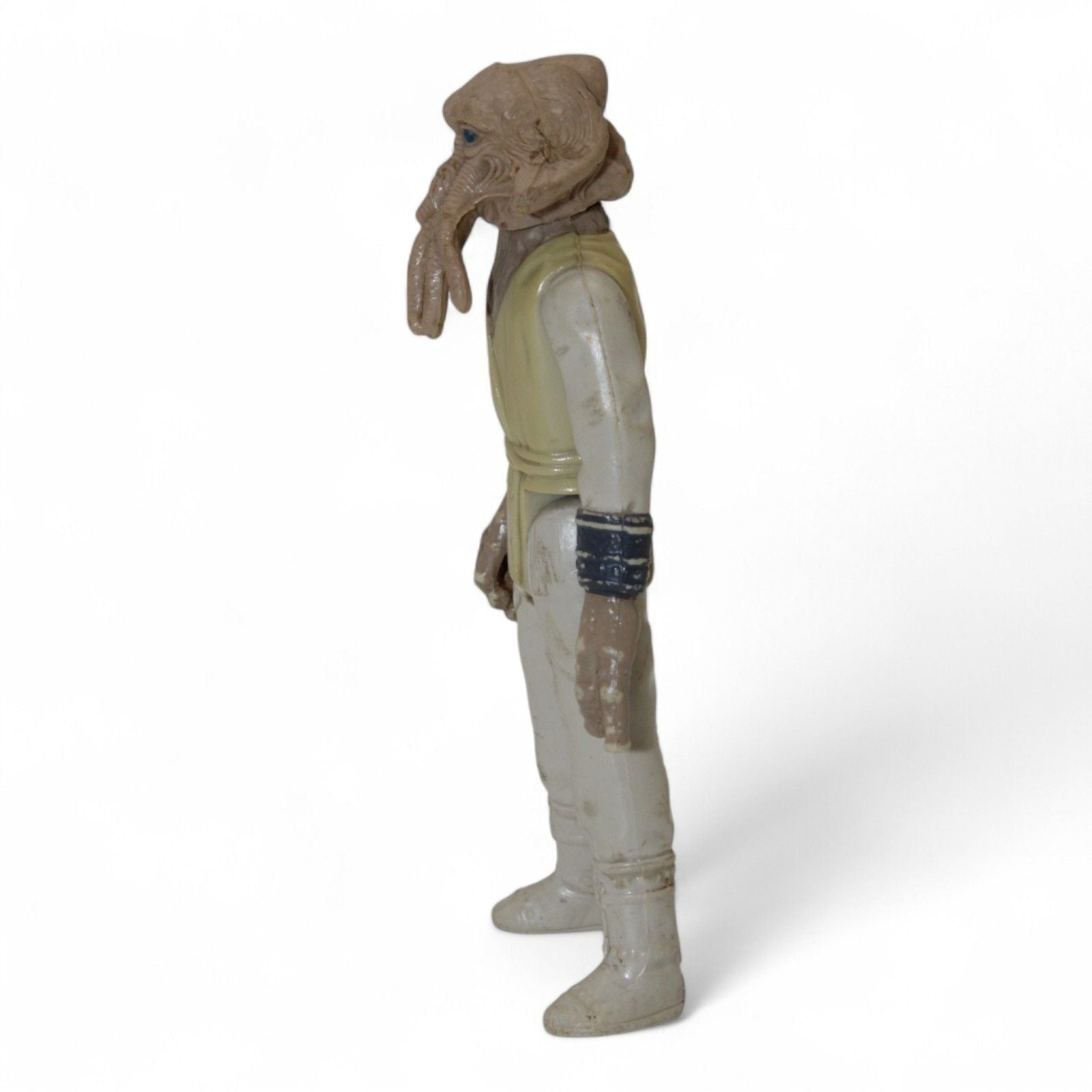 Side view of vintage 1983 Star Wars Squid Head Kenner action figure
