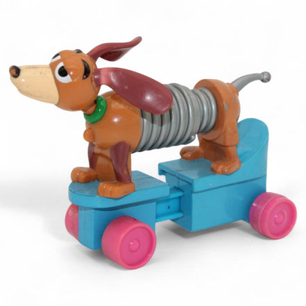 Side view of vintage Slinky Dog with flexible body