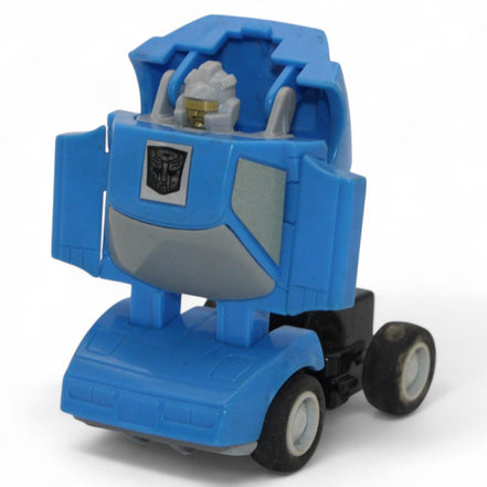Vintage Transformers G1 Freeway 1985 blue mini Autobot in robot form