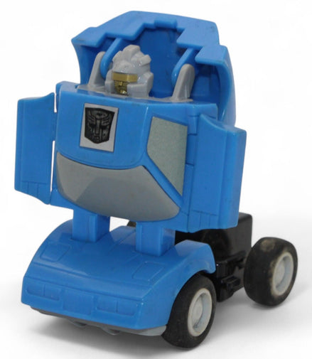 Vintage Transformers G1 Freeway 1985 blue mini Autobot in robot form