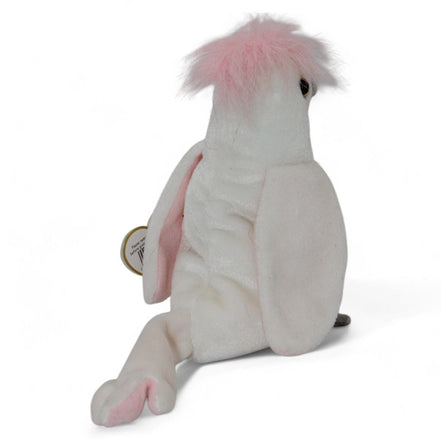 Kuku Cockatoo Beanie Baby with original Ty hang tag