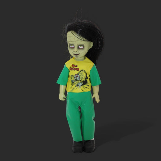 Mezco Gabriella Living Dead Dolls Series 18 Mezco Toyz 2009 Horror Collectible Green Outfit & Black Hair