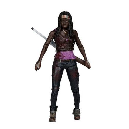 Michonne action figure holding katana from The Walking Dead