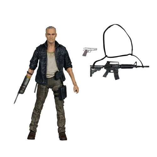 Merle Dixon action figure with weapons from The Walking Dead