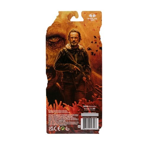 Back of Rick Grimes action figure packaging from The Walking Dead