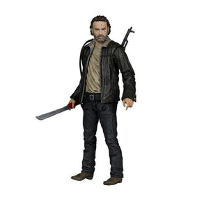 Rick Grimes action figure holding machete from The Walking Dead