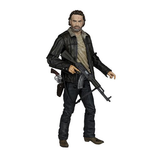 Rick Grimes action figure with rifle from The Walking Dead