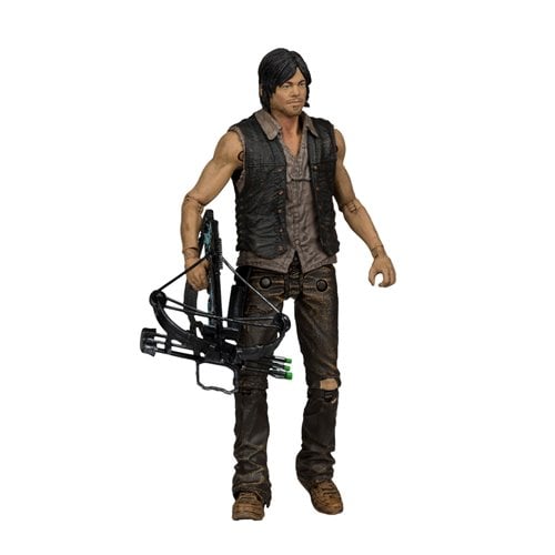 Daryl Dixon action figure holding crossbow from The Walking Dead